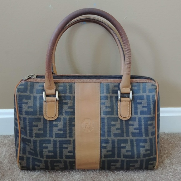 Fendi Handbags - Vintage Fendi Boston Zucca Handbag Satchel Bag